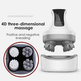 Blue Rechargeable Electric Scalp Massager with Adjustable Speeds and LED Therapy V888-ELOSUNG15466