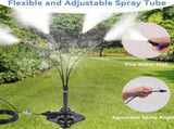63cm Standing Mist Sprinkler System, Outdoor Patio Garden Misting Cooling System with Brass Mist V1188-MS-924-011