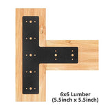 T Shape Steel Flat Bracket with Powder Coating as Mending Plate, Joining Connecting V1192-AZ-W-5217