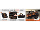 Heavy-Duty 17-Inch Tool Bag with 46 Pockets, Waterproof Base & Shoulder Strap V888-ELOSUNG37057