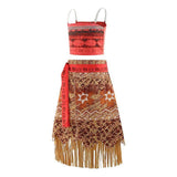 Princess Vaiana Cosplay for Girls Halloween Masquerade Carnival Party Costume Complete Set Full Set V1237-ZY-203-2967