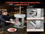 Electric Sausage Stuffer, 55 LBS / 25 L Vertical Meat Stuffer, Stepless Speed Control and Foot V952-DDLSBXGGCJ250CTHB001V3