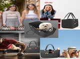 EVA Beach Tote Bag for Swimming, Pool & Travel Waterproof Washable Rubber Handbag with 2 Random V1107-CS-STDDBH