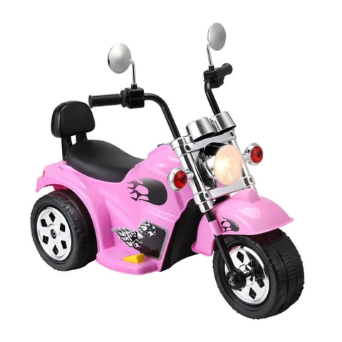 Rigo Kids Ride On Car Motorcycle Motorbike Electric Toys Horn Music 6V Pink RCAR-MBIKE-HARLE-PK