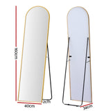 Embellir Full Length Mirror Floor Dressing Mirror 160cm MM-E-WALL-ROU-GD-160