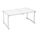Expandable Cabinet Shelf Carbon Steel ABS PP Closet Storage Shelf Cabinet Organizer Riser Rack for V1294-YM0901-3117240329313