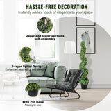 Artificial Topiaries Boxwood Trees, 10cm Tall Faux Topiary Plant Outdoor, All-year Green V952-HYMRGXJS48YCSVDL7V0