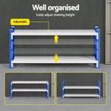 Giantz 2Mx0.9M Warehouse Shelving Garage Rack WR-F-20060-900BG-AB