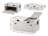 Gardeon 80L Outdoor Storage Box Foldable Camping Collapsible Bins Organizer OSB-80L-FD-BE
