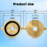 2-1/2In Female X3/4In GHT Male Fire Hydrant Adapter FireHose Adapter Brass FireEquipment with Pin V1370-AZ4-07650