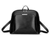Black Stylish Women's PU Leather Backpack Spacious, Anti-Theft, Multi-Pocket Travel Bag for School V888-ELOSUNG17359