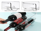 Transparent Plastic Wine Storage Rack for Home Bar Decorations Strong and 12 Bottle Capacity V1192-AZ-W-32266