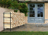 233cm Extra Long Heavy Duty Firewood Log Rack Metal Storage Holder Garden Indoor V767-JJ-XZ112-V1