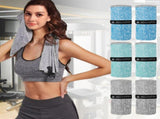 6 Pack Microfiber Quick Dry Sports Towel, 4080cm Double Sided Plush Gym Sweat Towel, Lightweight V1188-MS-909-034