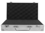 Plated Aluminum Metal Toolbox with Sponge Lining, Storage Case for Easy Transport and Organization V1369-AZ3-W-21438