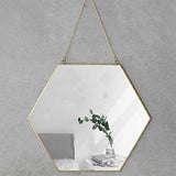 Hexagon Hanging Wall Mirror Decor V178-12885