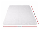 Giselle Electric Blanket LED Remote Sherpa Fleece Underlay Fully Fitted Machine Washable King Single EB-C-FL-LCD-KS