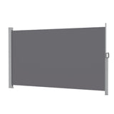 Instahut 1.8X3.5M Side Awning Retractable Privacy Screen Outdoor Sun Shade Grey AWN-B-SIDE-FC-18X35-GR