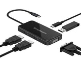 Simplecom DA451 5-in-1 USB-C Multiport Adapter MST Hub with VGA and Dual HDMI V28-DA451