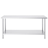 Stainless Steel Prep Table, 24 x 72 x 34 Inch, Heavy Duty Metal Worktable with 3 Adjustable Height V952-CFBXGGZTLCWJFVL3YV0