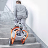Drain Cleaner Machine 100FT x 3/8 Inch, Auto Feed Sewer Snake Drain Auger on Wheels, Portable Drain V952-ZDJJKLSGDSTJXUXC0V3