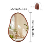 Wooden Frame Wall Mirror - Entryway & Hall Decor V767-YSJ-X112S-V1