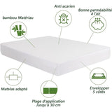 Waterproof Mattress Protector, Soft, Breathable, Anti-Mite, Deep Pocket, Hypoallergenic Mattress V1237-ZY-715-001
