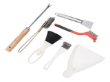 Bird Cage Cleaning Tools Set Stainless Steel Cage Brushes with Fork Scraper Brush Dustpan for V1294-YM0901-3111250162211