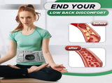 Inflatable Heating Massage Waist Belt with 3-Level Heat & Vibration Cordless Back Support for Men V1107-CS-JRAMYD