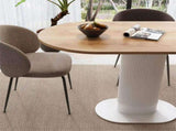 Clara Gather Round Oval Dining Table V264-DNT-415C-NTR-13M