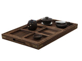 Wood Tea Tray Fade Resistant Exquisite Retro Reinforced Rectangular Tea Serving Tray V1294-YM0703-3118230027311