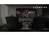 Artiss Recliner Chair Lift Assist Heated Massage Chair Leather Rukwa RECLINER-A5-BK-AB