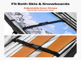 Ski Roller Bag, Up to 74.8 in/190 cm, Padded Snowboard Bag with Wheels for Air Travel, 600D V952-HXYJBXBB190C26CMJ001V0