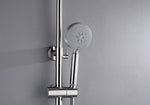 2023 Brushed Nickel Solid Stainless Steel 304 made shower set w diverter 200 mm head sprayer hand V549-NICKELSHOWERSET