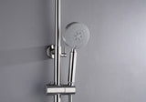 2023 Brushed Nickel Solid Stainless Steel 304 made shower set w diverter 200 mm head sprayer hand V549-NICKELSHOWERSET