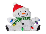 Christabelle Sitting Christmas Snowman Display with Lights - 40cm 112_MHA504