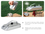 Aluminium Alloy Camping Kettle with Ergonomic Handle for Tea Coffee and Hot Beverages Silver 1.5L V1369-AZ3-W-17478