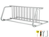10 Holders Floor Bike Rack, 59" Length All-Steel Grid Bike Rack, 10-Bike Capacity Dual-Side Storage V952-TCJ-10C0000000001V0