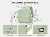 BJLFS Unisex Lightweight Water-Resistant Backpack, Black Light Green V1189-LWWAL-20260325-00069