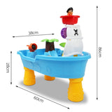 Keezi Kids Sandpit Pretend Play Set Sand Water Table Outdoor Beach Toy Children PLAY-PIRATE-BU