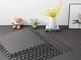 Natural Wood Interlocking Heavy Duty EVA Foam Gym Flooring Mats - 60x60cm - 12 Tiles V178-59367