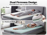 Giselle Bedding Single Mattress 23cm Pocket Spring Mattress with Adjustable Firmness Reversible Foam MATTRESS-E-AERO-23-S