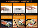 2PCS Rolling Grill Baskets for Outdoor Grill, Egg Accessories-Set Includes Fork, Hook, and Oil V1192-AZ-W-2806