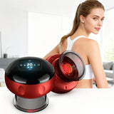 Red Smart Cupping Massager Wireless & Portable/One-Button Pressure Release/12-Level Red Light Heat V1232-BGAMQ001