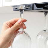 SOGA 33.3cm Wine Glass Holder Hanging Stemware Storage Organiser Kitchen Bar Restaurant Decoration TAN1037