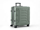 Wanderlite 3pcs Luggage Suitcase Set Trolley Travel TSA Lightweight Hard Case Grey Green LUG-ABS-BOS-3SET-GYGN