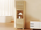 Levede Tall Bathroom Cabinet Storage 165cm Tallboy Adjustable Shelf Cupboard BATH1019-AU