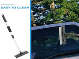 Extendable Handle Window Squeegee with Multi Sponge and Stainless Steel Blade, 2-Pack for Car and V1192-AZ-W-32799
