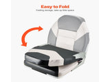 Boat Seat, High Backrest, Folding Fishing Boat Seat with Thickened Sponge Cushion & Waterproof PVC V952-ZDCZYGKB2JHHOSF4P001V0