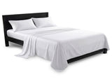 750 Thread Count Pure Cotton Queen Bed Sheet Set 4 Piece Gift Pack - White MAN-75TC-QN-WH